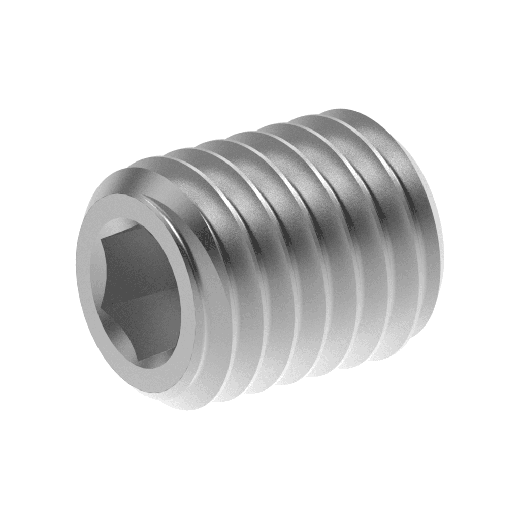 Metric DIN Hex Cup Point Set Screws