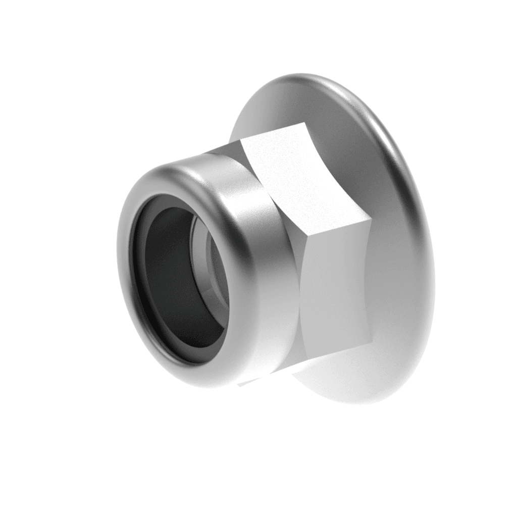 Metric DIN Smooth Nylon Flange Nut