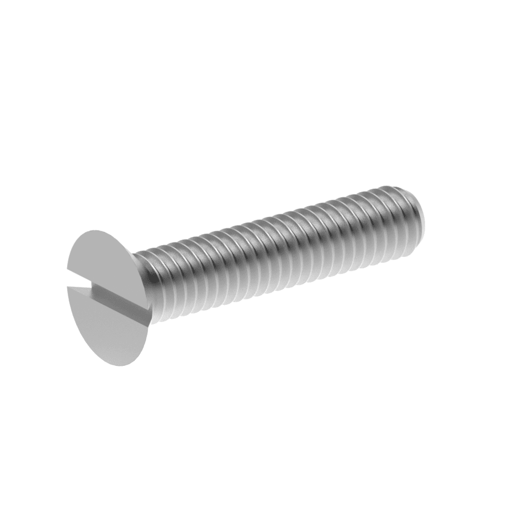 Metric DIN Slotted Flat Head Screws