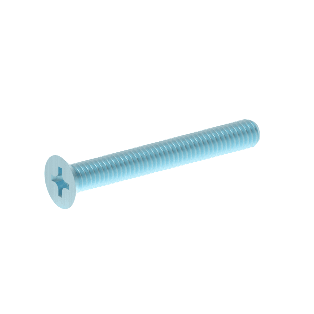 Metric DIN Flat Head Phillips Screws Zinc CR+3