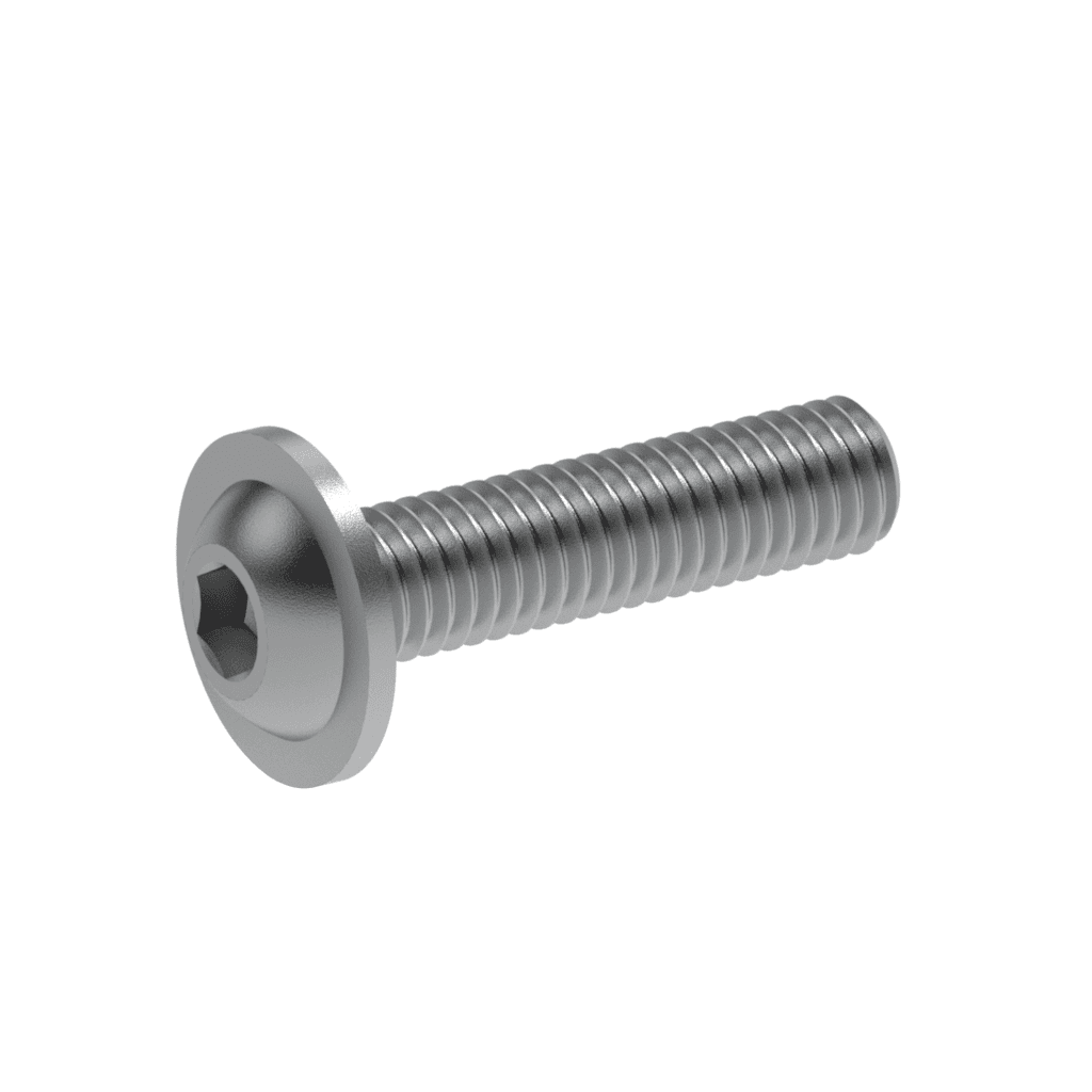 Metric ISO Hex Socket Button Head Flange Screws