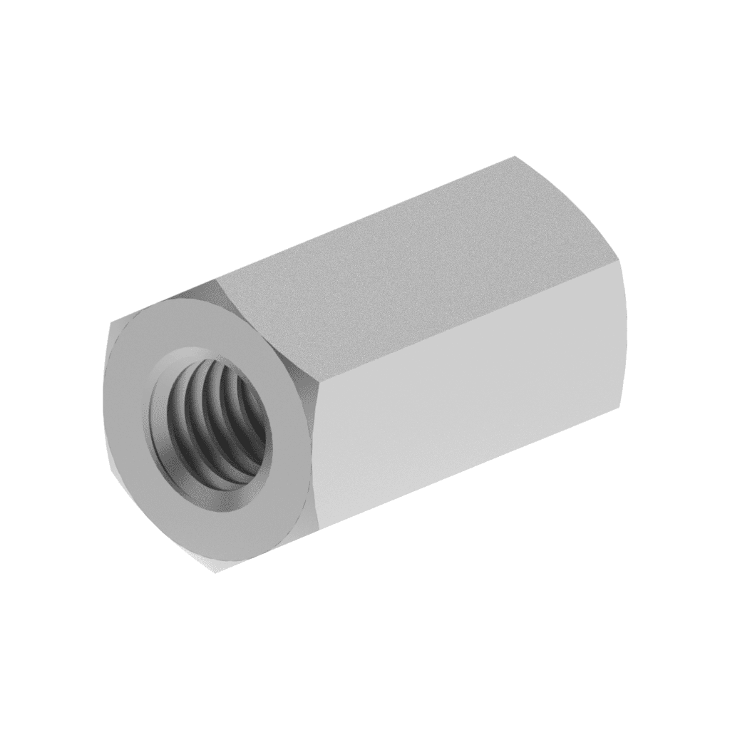 Metric DIN Hex Coupling Nut Zinc CR+3