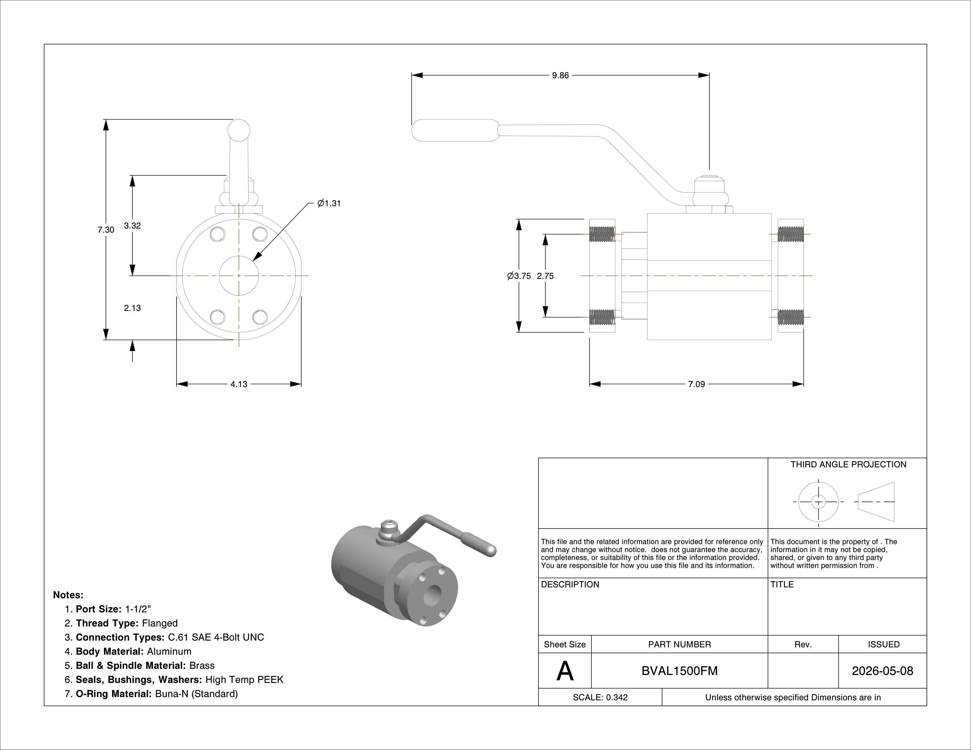 2D Spec Sheets